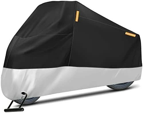 Discount ???? Motorcycle Cover, XXX-Large Waterproof Motorbike Cover Outdoor Indoor Scooter Shelter Protection With 4 Reflective Strips For Harley Davidson, Honda, Suzuki, Kawasaki, Yamaha (Black & Orange) ???? 11 Discount ???? Motorcycle Cover, XXX-Large Waterproof Motorbike Cover Outdoor Indoor Scooter Shelter Protection With 4 Reflective Strips For Harley Davidson, Honda, Suzuki, Kawasaki, Yamaha (Black & Orange) ???? - Image 9