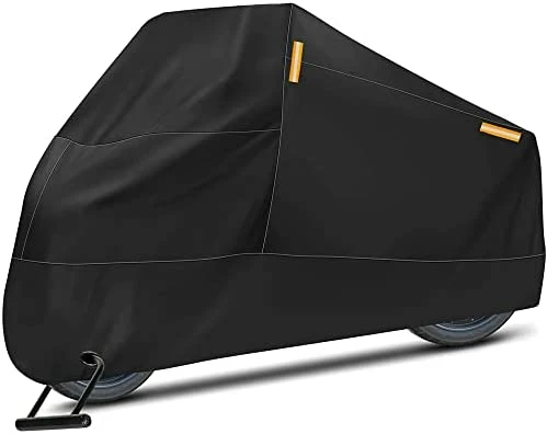 Discount ???? Motorcycle Cover, XXX-Large Waterproof Motorbike Cover Outdoor Indoor Scooter Shelter Protection With 4 Reflective Strips For Harley Davidson, Honda, Suzuki, Kawasaki, Yamaha (Black & Orange) ???? 9 Discount ???? Motorcycle Cover, XXX-Large Waterproof Motorbike Cover Outdoor Indoor Scooter Shelter Protection With 4 Reflective Strips For Harley Davidson, Honda, Suzuki, Kawasaki, Yamaha (Black & Orange) ???? - Image 7
