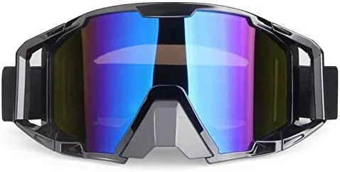 Discount ???? Motorcycle Goggles Dirt Bike Goggles Grip For Helmet Anti UV Windproof Dustproof Anti Fog Glasses For ATV Off Road Racing With Cool Look Headwear Silver Lens 2 In 1 ???? 7 Discount ???? Motorcycle Goggles Dirt Bike Goggles Grip For Helmet Anti UV Windproof Dustproof Anti Fog Glasses For ATV Off Road Racing With Cool Look Headwear Silver Lens 2 In 1 ???? - Image 5