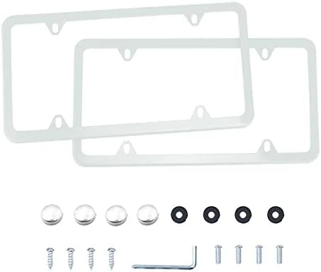 Wholesale ???? 4 Holes Stainless Steel License Plate Frames, 2 PCS Car Licence Plate Covers, Automotive Exterior Accessories Slim Design With Bolts Washer Caps For US Vehicles, Black ???? 14 Wholesale ???? 4 Holes Stainless Steel License Plate Frames, 2 PCS Car Licence Plate Covers, Automotive Exterior Accessories Slim Design With Bolts Washer Caps For US Vehicles, Black ???? - Image 12