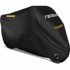 Best deal ⌛ Motorcycle Cover All Season Universal Weather Quality Waterproof Sun Outdoor Protection Durable Night Reflective With Lock-Holes & Storage Bag Fits Up To 96.5" Motorcycles Vehicle Cover ????