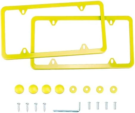Wholesale ???? 4 Holes Stainless Steel License Plate Frames, 2 PCS Car Licence Plate Covers, Automotive Exterior Accessories Slim Design With Bolts Washer Caps For US Vehicles, Black ???? 15 Wholesale ???? 4 Holes Stainless Steel License Plate Frames, 2 PCS Car Licence Plate Covers, Automotive Exterior Accessories Slim Design With Bolts Washer Caps For US Vehicles, Black ???? - Image 13