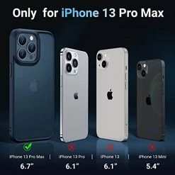Brand new ???? Shockproof Compatible For IPhone 13 Pro Max Case, [Military Grade Drop Protection] [Sleek Premium Touch] Translucent Matte Phone Case For IPhone 13 Pro Max Case, Guardian Series, Black ❤️ -SYX MOTO store 4116uisajQL