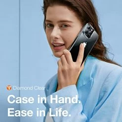 Budget ✨ Diamond Clear Designed For IPhone 14 Pro Max Case [Anti-Yellowing Tech][Heavy Duty Protection] Case For IPhone 14 Pro Max Phone Cases Slim 6.7 Inch 2022 Cover, Crystal Clear ✨ -SYX MOTO store 411hCmvnb7L