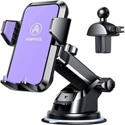 Deals ❤️ [Upgraded] Cell Phone Holder Car [Anti-Slip Soft Silicone & Powerful Suction] Dashboard Windshield Universal Phone Car Mount, Compatible With IPhone 14 13 12 11 Pro Max &Truck/SUV/Jeep (Gray) ???? -SYX MOTO store 412EpRUNurL. AC