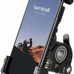 Cheapest ???? Bike Phone Holder, Motorcycle Phone Mount - Lamicall Motorcycle Handlebar Cell Phone Clamp, Scooter Phone Clip For IPhone 14 Plus / Pro Max, 13 Pro Max, S9, S10 And More 4.7" - 6.8" Smartphones Black Gener ???? -SYX MOTO store 412n3ggHNPL. AC