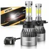 Top 10 ???? 9003 H4 LED Headlight Bulb Hi/Lo Beam, 15000 Lumens 500% Brighter HB2 6500K Cool White LED Headlights Conversion Kit For Car Motorcycle ???? 1 Top 10 ???? 9003 H4 LED Headlight Bulb Hi/Lo Beam, 15000 Lumens 500% Brighter HB2 6500K Cool White LED Headlights Conversion Kit For Car Motorcycle ???? -SYX MOTO store 412tJNabugL