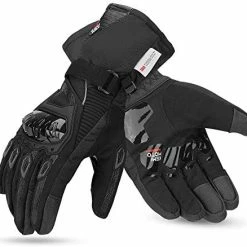 Budget ???? Winter Motorcycle Gloves, Rainproof Riding Gloves With Touchscreen, Motorcycle Winter Gloves For Men, Warm Motorcycle Gloves For Riding, ATV, UTV, Snowmobile - Black, Larg ???? -SYX MOTO store 416bmNc1fyL. AC
