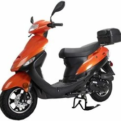 Buy ???? Maui 50cc Moped Scooter Gas Moped Scooter Motorcycle 50cc Adult Scooter Aluminum Wheels(Blue) ???? -SYX MOTO store 4178NfuKLaL. AC