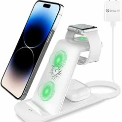 Wholesale ❤️ 3 In 1 Wireless Charging Station Compatible For Apple Products Multiple Devices Apple ⌚ Watch Ultra 8 7 SE 6 5 4 3 AirPods Pro 2 IPhone 14 13 12 11 Pro Max/X/XS/XR/8 Fast Wireless Charger Stand Dark Green ???? 19 Wholesale ❤️ 3 In 1 Wireless Charging Station Compatible For Apple Products Multiple Devices Apple ⌚ Watch Ultra 8 7 SE 6 5 4 3 AirPods Pro 2 IPhone 14 13 12 11 Pro Max/X/XS/XR/8 Fast Wireless Charger Stand Dark Green ???? -SYX MOTO store 417jkomLe5L. AC