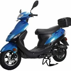 Buy ???? Maui 50cc Moped Scooter Gas Moped Scooter Motorcycle 50cc Adult Scooter Aluminum Wheels(Blue) ???? -SYX MOTO store 418cQ acQAL. AC