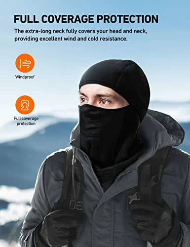 Best Sale ???? AstroAI Balaclava Ski Mask Winter Fleece Thermal Face Mask Cover For Men ???? Women Warmer Windproof Breathable, Cold Weather Gear For Skiing, Outdoor Work, Riding Motorcycle & Snowboarding, Black ✔️ 4 Best Sale ???? AstroAI Balaclava Ski Mask Winter Fleece Thermal Face Mask Cover For Men ???? Women Warmer Windproof Breathable, Cold Weather Gear For Skiing, Outdoor Work, Riding Motorcycle & Snowboarding, Black ✔️ - Image 2