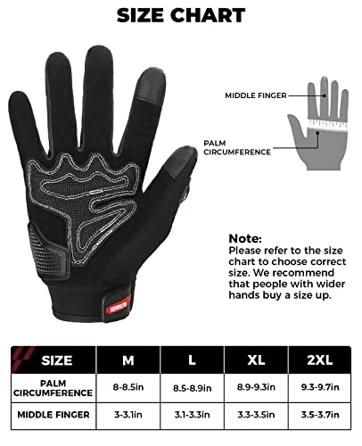 Best reviews of ❤️ KEMIMOTO Motorcycle Gloves, Touch Capable Riding Gloves With Hard Knuckle, For Men Outdoor Sports Riding Cycling Motorcross Motorbike Racing Dirt Bike ATV UTV Outdoor Gloves Carbon Fiber Blac ???? 4 Best reviews of ❤️ KEMIMOTO Motorcycle Gloves, Touch Capable Riding Gloves With Hard Knuckle, For Men Outdoor Sports Riding Cycling Motorcross Motorbike Racing Dirt Bike ATV UTV Outdoor Gloves Carbon Fiber Blac ???? - Image 2