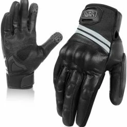 Top 10 ???? Motorcycle Gloves For Men And ???? Women, Full Finger Touchscreen Motorbike Gloves For BMX ATV MTB Riding, Road Racing, Cycling, Climbing, Motocross - Black L ???? -SYX MOTO store 419jTJ0m2oL. AC