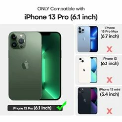 Wholesale ???? [5 In 1] For IPhone 13 Pro Case, With 2 Pack Screen Protector + 2 Pack Camera Lens Protector, Slim Silicone Phone Case IPhone 13 Pro 6.1 Inch, [Anti-Scratch] [Drop Protection], Alpine Green ????