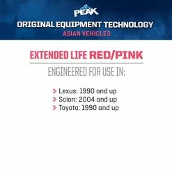 Flash Sale ???? PEAK OET Extended Life Red/Pink 50/50 Prediluted Antifreeze/Coolant For Asian Vehicles, 1 Gal ???? -SYX MOTO store 41Cu16SX8xL