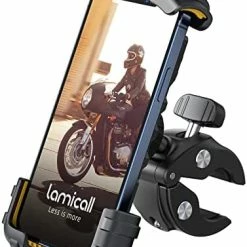Cheap ???? Bike Phone Holder Mount - Motorcycle Handlebar Phone Mount Clamp, One Hand Operation ATV Scooter Phone Clip For IPhone 12 / 11 Pro Max / X / XS, Galaxy S10 And 4.7"- 6.8" Cellphone - Black ???? -SYX MOTO store 41D yzfGlAL. AC