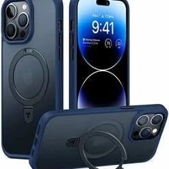 Buy ???? Magnetic For IPhone 14 Pro Max Case [Compatible With Magsafe] With Stand, [Military Grade Drop Protection] Shockproof Translucent Back Slim Protective Phone Case UPRO Ostand (2022), Black ???? -SYX MOTO store 41DuptwZfsL. AC