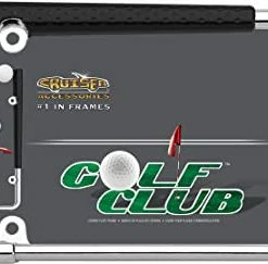 Deals ???? 19509 Golf Club License Plate Frame, Chrome/Painted, Standard ???? -SYX MOTO store 41Dwq4MJJoL