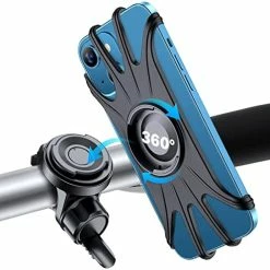 Best reviews of ???? Bike Phone Mount, VUP Universal Bike Cell Phone Holder, 360° Rotatable, Silicone Bicycle Phone Mount Compatible With IPhone 14/13/Pro Max/Pro/mini/12/11/Xs/Max/Xr/X/7/8/Plus, 4.0''~6.7'' Cellphones Black-detachable ???? -SYX MOTO store 41EG13HzKtL. AC