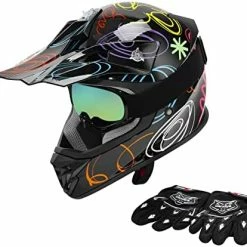 Cheap ⭐ DOT Youth Kids Motocross Offroad Street Dirt Bike Helmet Goggles Gloves ATV Mx Helmet … Blue Flame ???? 29 Cheap ⭐ DOT Youth Kids Motocross Offroad Street Dirt Bike Helmet Goggles Gloves ATV Mx Helmet … Blue Flame ???? -SYX MOTO store 41FXhORUm1L. AC
