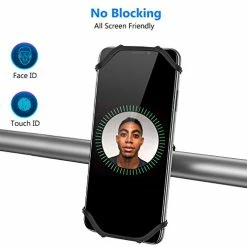 Best reviews of ???? Bike Phone Mount, VUP Universal Bike Cell Phone Holder, 360° Rotatable, Silicone Bicycle Phone Mount Compatible With IPhone 14/13/Pro Max/Pro/mini/12/11/Xs/Max/Xr/X/7/8/Plus, 4.0''~6.7'' Cellphones Black-detachable ???? -SYX MOTO store 41Hm6TjRUoL