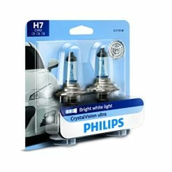 Outlet ???? H7 CrystalVision Ultra Upgraded Bright White Headlight Bulb, 2 Pack ????