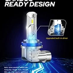 Top 10 ???? H11 LED Headlight Bulbs, H8/H9/H16 Fog Lights, DRL Or Low Beam, White Fanless Mini Size Car Light Bulb (Pack Of 2) ⭐ 11 Top 10 ???? H11 LED Headlight Bulbs, H8/H9/H16 Fog Lights, DRL Or Low Beam, White Fanless Mini Size Car Light Bulb (Pack Of 2) ⭐ -SYX MOTO store 41JKPsxiyAL