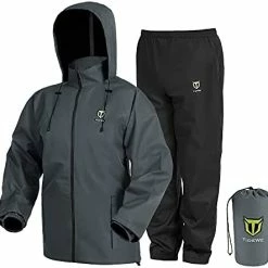 Budget ???? TideWe Rain Suit, Waterproof Breathable Lightweight 2 Pieces Rainwear Blue ???? -SYX MOTO store 41NDHGt08eL. AC