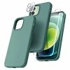 Promo ❤️ [5 In 1] For IPhone 12 Case, For IPhone 12 Pro Case, With 2 Pack Screen Protector + 2 Pack Camera Lens Protector, Silicone Shockproof Phone Case [Anti-Scratch] [Drop Protection], Midnight Green ???? -SYX MOTO store 41NfwwDB10L