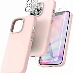 Wholesale ???? [5 In 1] For IPhone 13 Pro Case, With 2 Pack Screen Protector + 2 Pack Camera Lens Protector, Slim Silicone Phone Case IPhone 13 Pro 6.1 Inch, [Anti-Scratch] [Drop Protection], Alpine Green ???? -SYX MOTO store 41PdFxjqgtL. AC