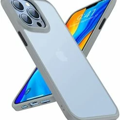 Brand new ???? Shockproof Compatible For IPhone 13 Pro Max Case, [Military Grade Drop Protection] [Sleek Premium Touch] Translucent Matte Phone Case For IPhone 13 Pro Max Case, Guardian Series, Black ❤️ -SYX MOTO store 41RieE8FML. AC