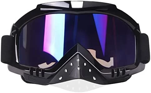 Discount ???? Motorcycle Goggles Dirt Bike Goggles Grip For Helmet Anti UV Windproof Dustproof Anti Fog Glasses For ATV Off Road Racing With Cool Look Headwear Silver Lens 2 In 1 ???? 8 Discount ???? Motorcycle Goggles Dirt Bike Goggles Grip For Helmet Anti UV Windproof Dustproof Anti Fog Glasses For ATV Off Road Racing With Cool Look Headwear Silver Lens 2 In 1 ???? - Image 6