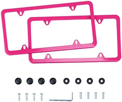 Wholesale ???? 4 Holes Stainless Steel License Plate Frames, 2 PCS Car Licence Plate Covers, Automotive Exterior Accessories Slim Design With Bolts Washer Caps For US Vehicles, Black ???? 13 Wholesale ???? 4 Holes Stainless Steel License Plate Frames, 2 PCS Car Licence Plate Covers, Automotive Exterior Accessories Slim Design With Bolts Washer Caps For US Vehicles, Black ???? - Image 11