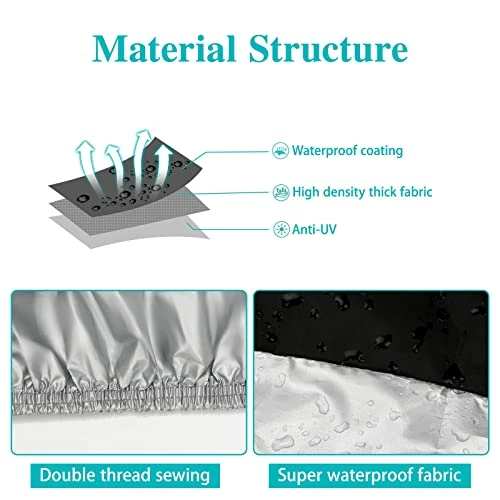 Budget ???? Hanmir Motorcycle Cover,Motorbike Cover All Season Universal Weather Waterproof Sun Outdoor Protection With Lock-Holes & Storage Bag,XXL Motorcycles Vehicle Cove ???? 5 Budget ???? Hanmir Motorcycle Cover,Motorbike Cover All Season Universal Weather Waterproof Sun Outdoor Protection With Lock-Holes & Storage Bag,XXL Motorcycles Vehicle Cove ???? - Image 3