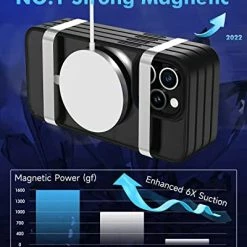 Best Pirce ???? Magnetic Case For IPhone 13 Pro Max Case [MIL-Grade Drop Tested & Compatible With MagSafe] Translucent Matte Back With Aluminum Alloy Keys, Anti-Fingerprint Anti-Scratch 6.7 Inch, Black ???? -SYX MOTO store 41XHJTzpb4L