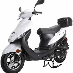 Buy ???? Maui 50cc Moped Scooter Gas Moped Scooter Motorcycle 50cc Adult Scooter Aluminum Wheels(Blue) ???? -SYX MOTO store 41Zbgr2bivL. AC