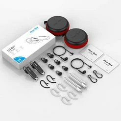 Deals ❤️ [2 Pack] Bluetooth Earpiece Wireless Handsfree Headset V5.0 24 Hrs Driving Headset With Mic 60 Days Standby Time Headset Case For IPhone Android Samsung Laptop Truck Driver Whit ???? -SYX MOTO store 41Zi5mA8C4L