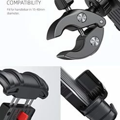 Cheap ???? Bike Phone Holder Mount - Motorcycle Handlebar Phone Mount Clamp, One Hand Operation ATV Scooter Phone Clip For IPhone 12 / 11 Pro Max / X / XS, Galaxy S10 And 4.7"- 6.8" Cellphone - Black ???? -SYX MOTO store 41Zk3QwbjKL