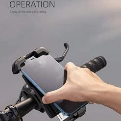 Best Pirce ???? Motorcycle Phone Mount, Bike Phone Holder Upgrade Adjustable Cell Phone Holder, Bicycle Scooter Handlebar Phone Cradle Clip For IPhone 14 Plus / Pro Max / 13, Galaxy S9 And 4.7 - 6.8" Phone Black ????