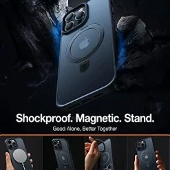 Buy ???? Magnetic For IPhone 14 Pro Max Case [Compatible With Magsafe] With Stand, [Military Grade Drop Protection] Shockproof Translucent Back Slim Protective Phone Case UPRO Ostand (2022), Black ???? -SYX MOTO store 41bVdtliy6L