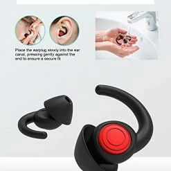 Cheapest ???? Ear Plugs For Sleeping Noise Cancelling Ear Plugs For Noise Reduction Silicone, 2 Pairs Reusable Sleep Ear Plugs,Hearing Protection Earplugs Sound Blocking For Sleeping,Concerts,Motorcycle,Work(Black) ???? -SYX MOTO store 41dxgyKGNSL