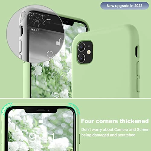 Best Sale ???? For IPhone 11 Case, Soft Liquid Silicone Slim Rubber Full Body Protective IPhone 11 Case Cover (with Soft Microfiber Lining) Design For IPhone 11 - Matcha ???? 4 Best Sale ???? For IPhone 11 Case, Soft Liquid Silicone Slim Rubber Full Body Protective IPhone 11 Case Cover (with Soft Microfiber Lining) Design For IPhone 11 - Matcha ???? - Image 2