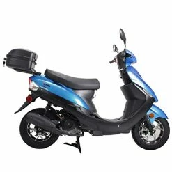 Buy ???? Maui 50cc Moped Scooter Gas Moped Scooter Motorcycle 50cc Adult Scooter Aluminum Wheels(Blue) ???? -SYX MOTO store 41f52KhNqgL