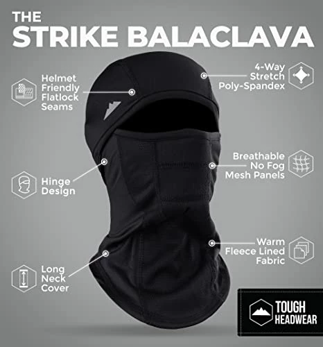 Hot Sale ???? Balaclava Ski Mask - Winter Face Mask For Men & ???? Women - Cold Weather Gear For Skiing, Snowboarding & Motorcycle Riding Black ???? 5 Hot Sale ???? Balaclava Ski Mask - Winter Face Mask For Men & ???? Women - Cold Weather Gear For Skiing, Snowboarding & Motorcycle Riding Black ???? - Image 3