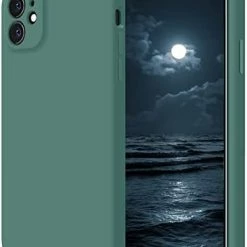 Outlet ???? Designed For IPhone 12 Case, Silicone Upgraded [Camera Protecion] Phone Case With Soft Anti-Scratch Microfiber Lining, 6.1 Inch, Midnight Green ???? -SYX MOTO store 41gYiLj5owL. AC