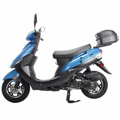 Buy ???? Maui 50cc Moped Scooter Gas Moped Scooter Motorcycle 50cc Adult Scooter Aluminum Wheels(Blue) ????