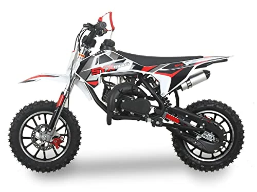 Best deal ???? SYX MOTO Kids Mini Dirt Bike Gas Power BLITZ 2-Stroke 50cc Motorcycle Off Road Pit Bike, Electric+Pull Start, Red ???? 4 Best deal ???? SYX MOTO Kids Mini Dirt Bike Gas Power BLITZ 2-Stroke 50cc Motorcycle Off Road Pit Bike, Electric+Pull Start, Red ???? - Image 3