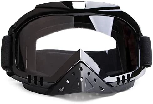 Discount ???? Motorcycle Goggles Dirt Bike Goggles Grip For Helmet Anti UV Windproof Dustproof Anti Fog Glasses For ATV Off Road Racing With Cool Look Headwear Silver Lens 2 In 1 ???? 6 Discount ???? Motorcycle Goggles Dirt Bike Goggles Grip For Helmet Anti UV Windproof Dustproof Anti Fog Glasses For ATV Off Road Racing With Cool Look Headwear Silver Lens 2 In 1 ???? - Image 4