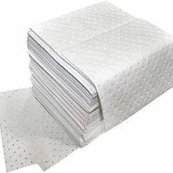 Flash Sale ???? Aain® LT011 Spill Absorbent Pads/Mats, 20" Length X 15" Width, White ❤️ -SYX MOTO store 41hWaVPygXL. AC